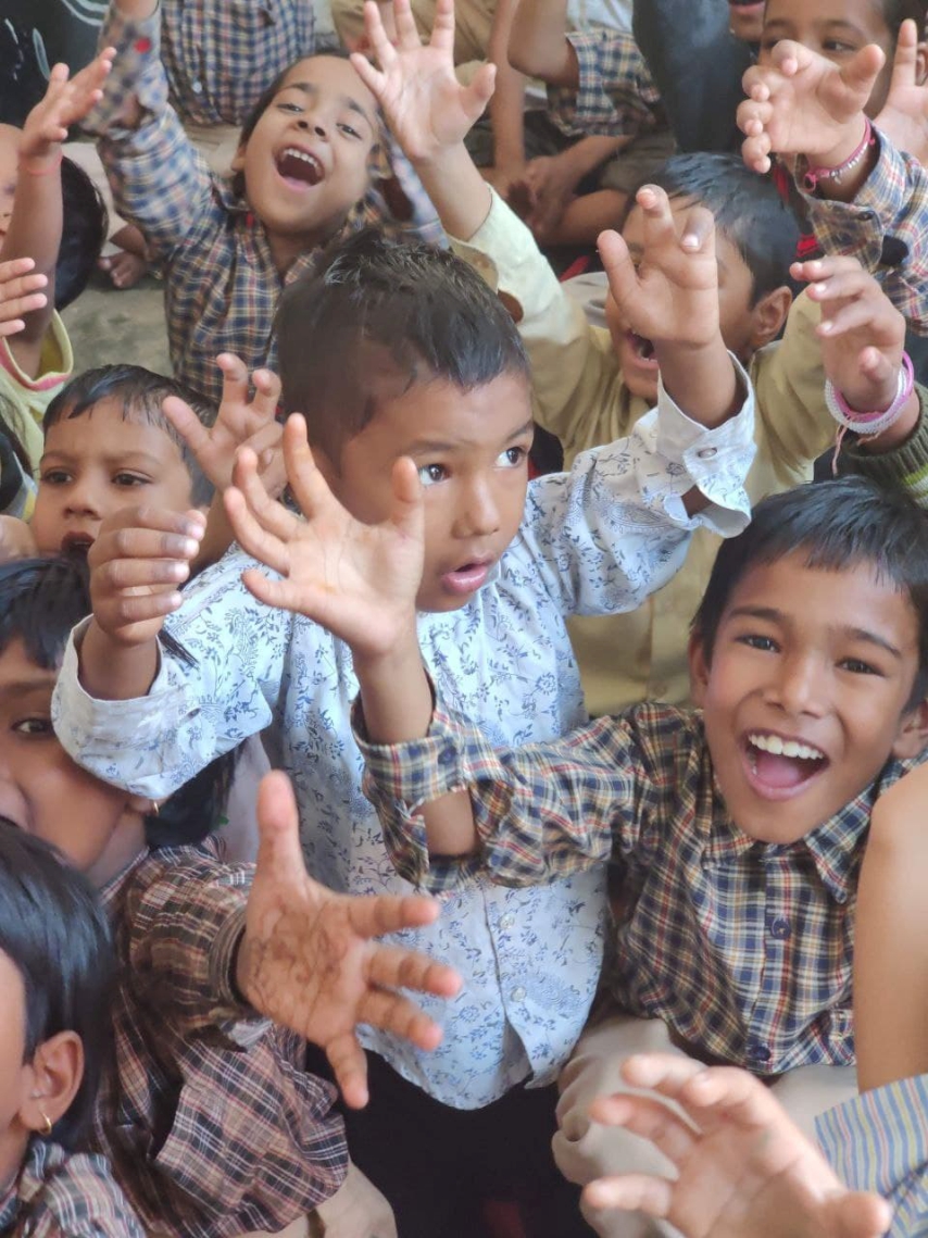 Children taking part in the Pankh initiative
