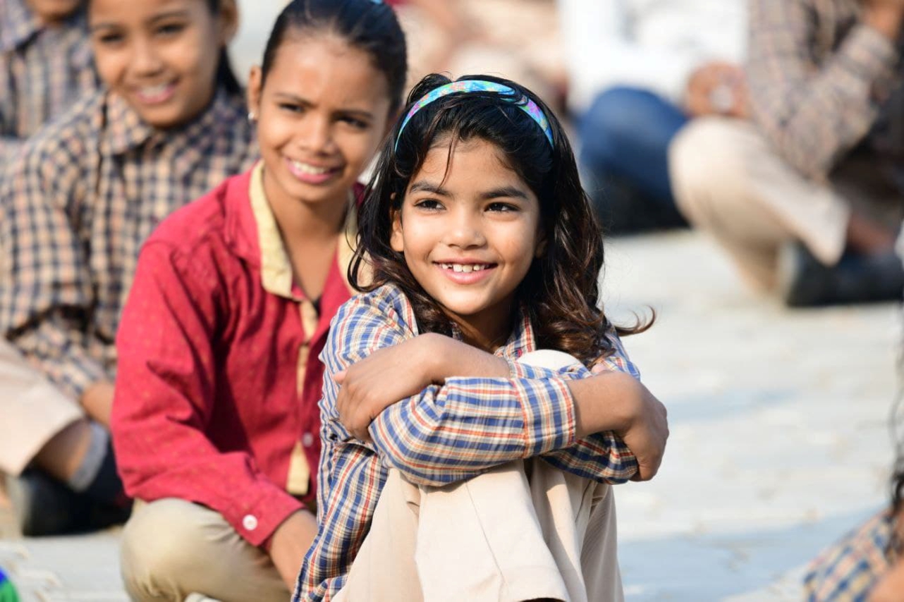 Children learning together during a Pankh activity